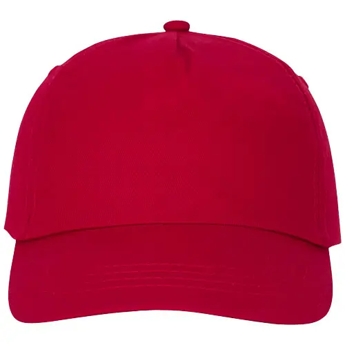 Cappellino con visiera in cotone 175gr a 5 pannelli con chiusura a velcro