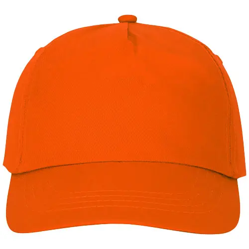 Cappellino con visiera in cotone 175gr a 5 pannelli con chiusura a velcro