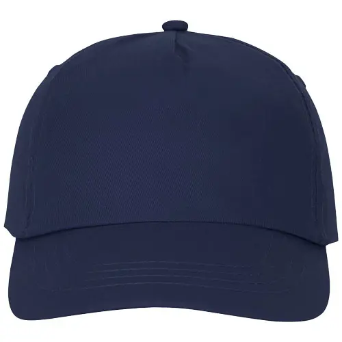 Cappellino con visiera in cotone 175gr a 5 pannelli con chiusura a velcro