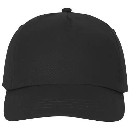 Cappellino con visiera in cotone 175gr a 5 pannelli con chiusura a velcro