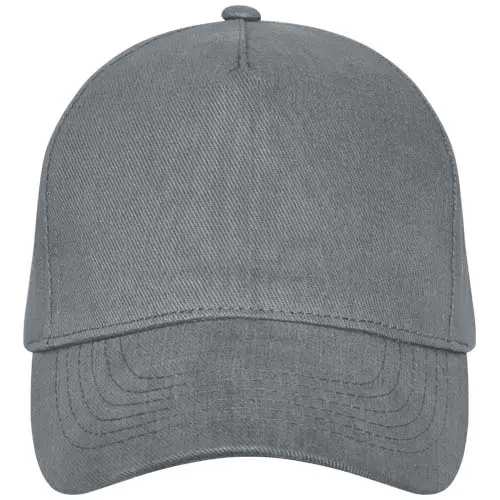 Cappellino a 5 pannelli e chiusura con fibbia in metallo 100% cotone 260gr