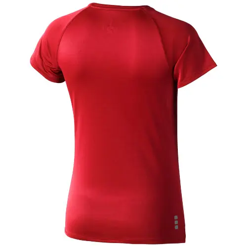 T-shirt da donna sportiva colori assortiti a girocollo con maniche taglio raglan in poliestere 145gr