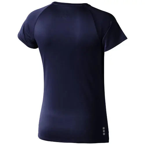 T-shirt da donna sportiva colori assortiti a girocollo con maniche taglio raglan in poliestere 145gr