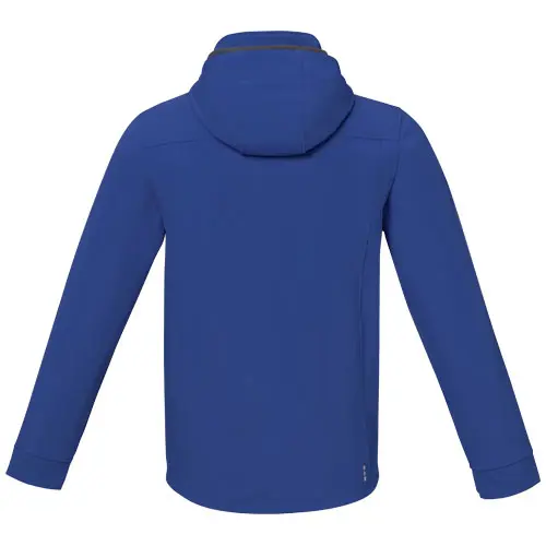 Giacca softshell da uomo impermeabile a tre strati con cappuccio staccabile interno in micropile