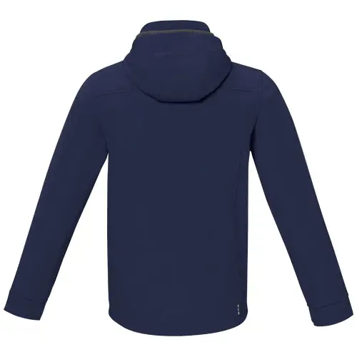 Giacca softshell da uomo impermeabile a tre strati con cappuccio staccabile interno in micropile