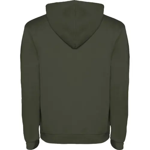 Felpa da uomo con cappuccio e tasca frontale in polieste e cotone da 280gr