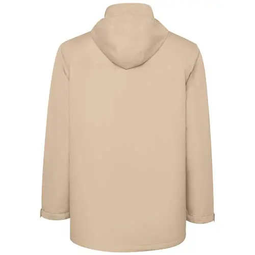 Giacca parka impermeabile imbottita da uomo con cappuccio rimovibile e chiusura a strappo in poliestere riciclato 400g