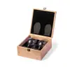 Set Vino in elegante astuccio di bambù include 2 calici in cristallo e cavatappi in acciaio inox