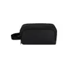 Beauty Case in morbido PU con chiusure a zip e tiranti metallici