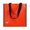 Shopper in materiale laminato e con soffietto rinforzato 38x38x12cm