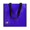 Shopper in materiale laminato e con soffietto rinforzato 38x38x12cm