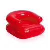 Poltrona gonfiabile in PVC con schienale e seduta rinforzata