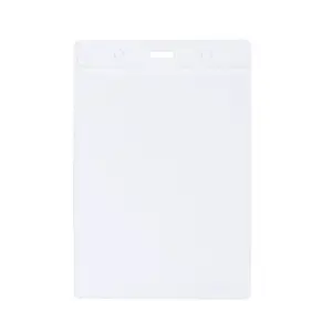 Badge verticale trasparente 11.3x18cm