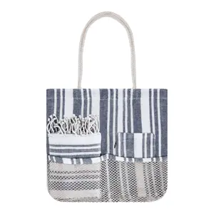 Set borsa mare beauty case e pareo in cotone 180gr