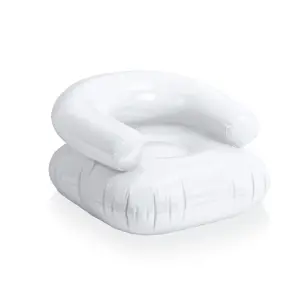 Poltrona gonfiabile in PVC con schienale e seduta rinforzata