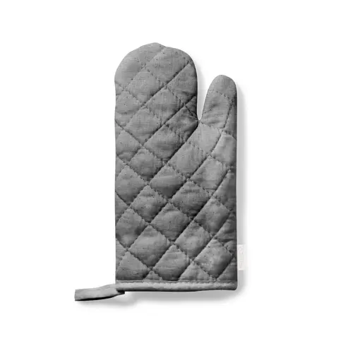 Guanto da cucina in cotone riciclato un lato liscio per la stampa