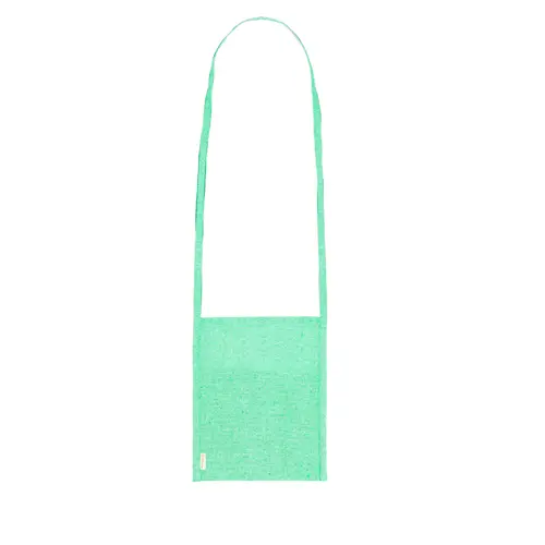 Borsa con tracolla lunga porta bicchieri in cotone riciclato