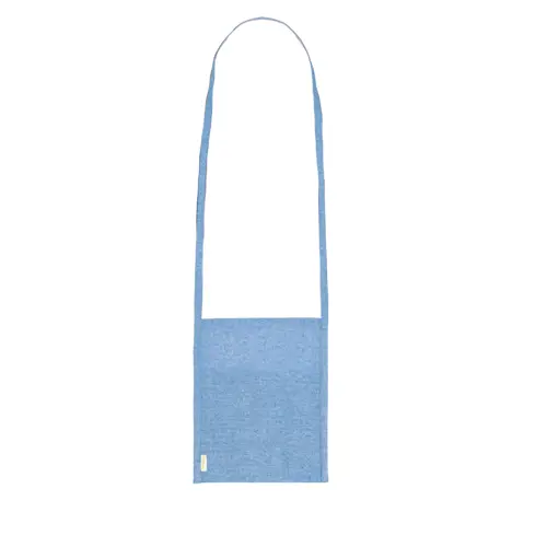 Borsa con tracolla lunga porta bicchieri in cotone riciclato