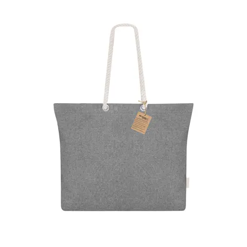 Shopper in cotone riciclato e manici in corda da 220gr 55x39x15cm 