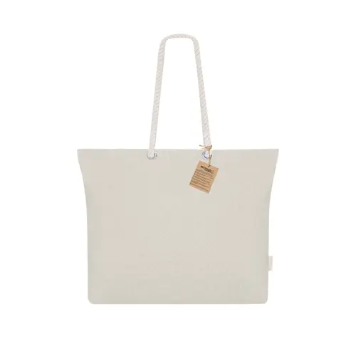 Shopper in cotone riciclato e manici in corda da 220gr 55x39x15cm 