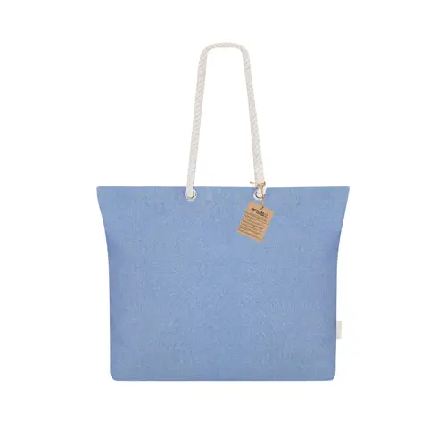 Shopper in cotone riciclato e manici in corda da 220gr 55x39x15cm 