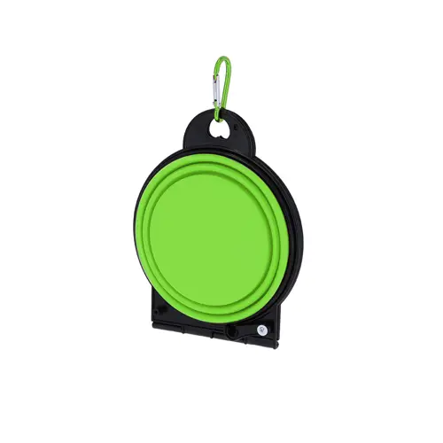 Doppia scodella pieghevole con moschettone