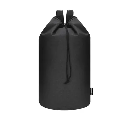 Sacca zaino RPET colorata con chiusura a coulisse e spallacci ø30x54cm