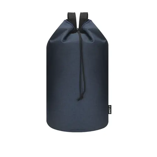 Sacca zaino RPET colorata con chiusura a coulisse e spallacci ø30x54cm