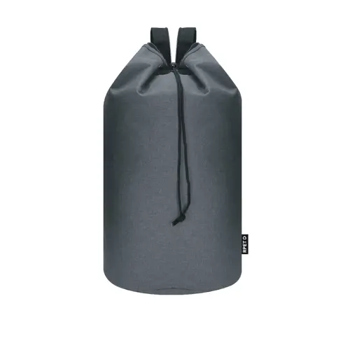 Sacca zaino RPET colorata con chiusura a coulisse e spallacci ø30x54cm