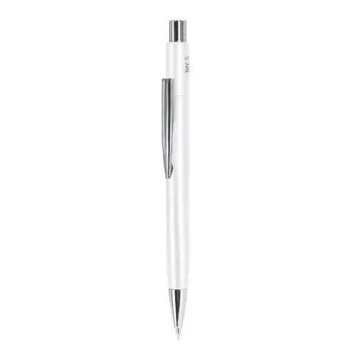 Penna a sfera in alluminio con tag NFC e refill blu