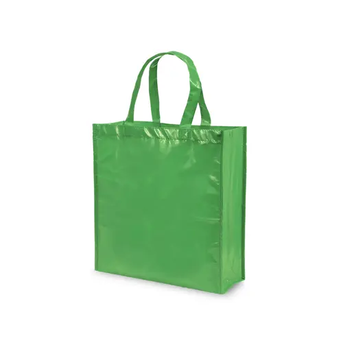 Shopper in TNT laminata a soffietto da 110gr 38x40x12cm