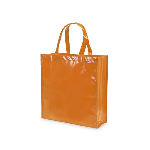 Shopper in TNT laminata a soffietto da 110gr 38x40x12cm