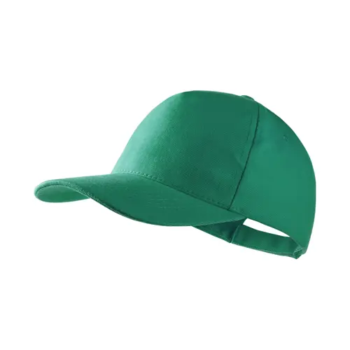 Cappello in cotone pettinato a 5 pannelli con chiusura in velcro 