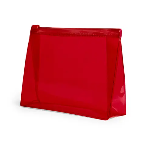 Beauty Case in PVC trasparente con chiusura ermetica 170x125x45mm