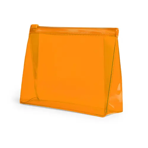 Beauty Case in PVC trasparente con chiusura ermetica 170x125x45mm