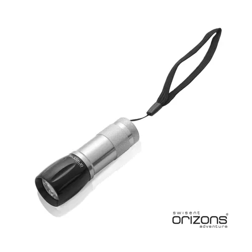 Torcia Orizons in alluminio con 9 Led ad alta potenza