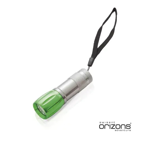 Torcia Orizons in alluminio con 9 Led ad alta potenza