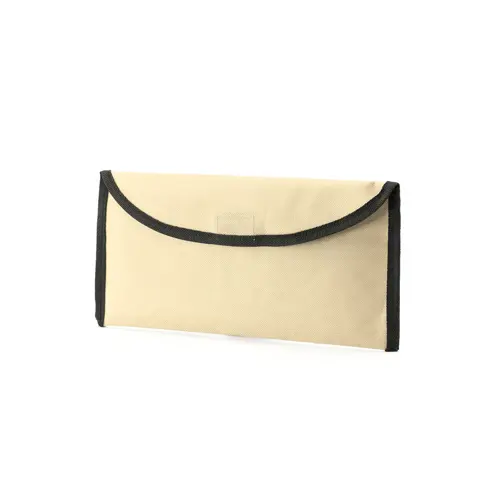 Portadocumenti da viaggio in poliestere con chiusura a velcro