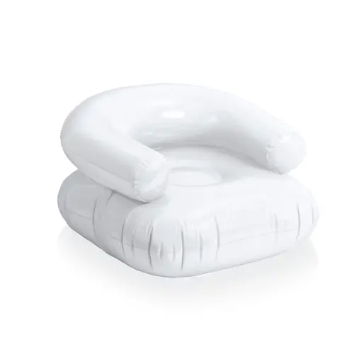 Poltrona gonfiabile in PVC con schienale e seduta rinforzata
