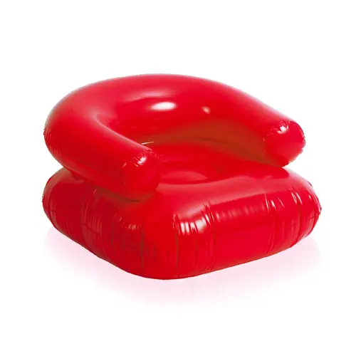 Poltrona gonfiabile in PVC con schienale e seduta rinforzata