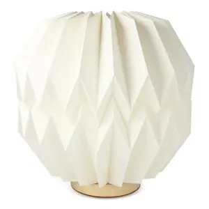 Lampada LED di carta pieghevole ispirata all'arte degli origami 25cm