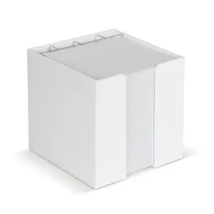 Blocco di carta in vassoio a cubo con portapenne 10x10x10 cm