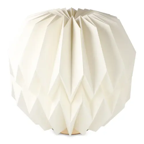 Lampada LED di carta pieghevole ispirata all'arte degli origami 25cm