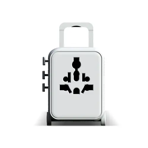Xoopar Luggie GaN Adattatore da viaggio universale a forma di trolley