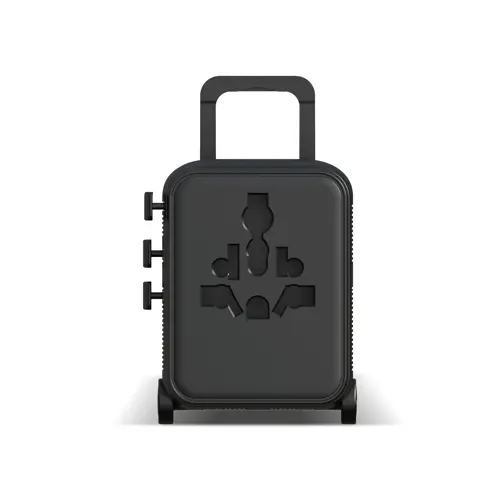 Xoopar Luggie GaN Adattatore da viaggio universale a forma di trolley