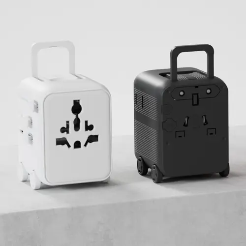 Xoopar Luggie GaN Adattatore da viaggio universale a forma di trolley