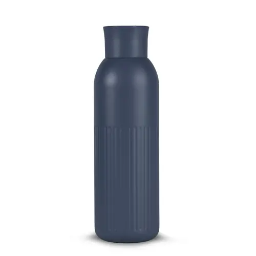 Borraccia Sagaform Tekla Push da 500ml in acciaio con tappo a pressione riciclato