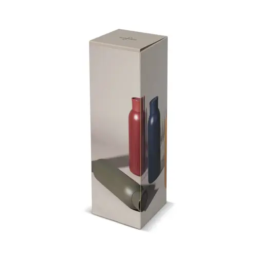 Borraccia Sagaform Tekla Push da 500ml in acciaio con tappo a pressione riciclato