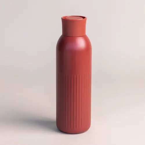 Borraccia Sagaform Tekla Push da 500ml in acciaio con tappo a pressione riciclato
