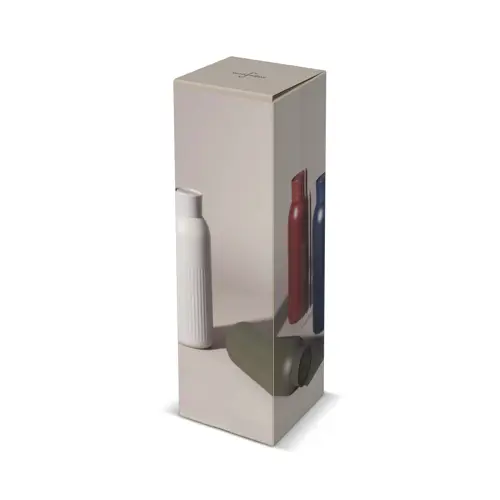Borraccia Sagaform Tekla Push da 500ml in acciaio con tappo a pressione riciclato